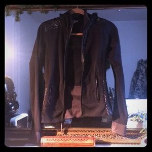 Black zip up hoodie from adidas